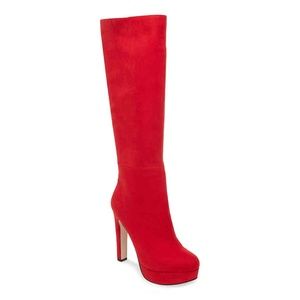 Madden Girl Women's WMNS Red Boots Heels